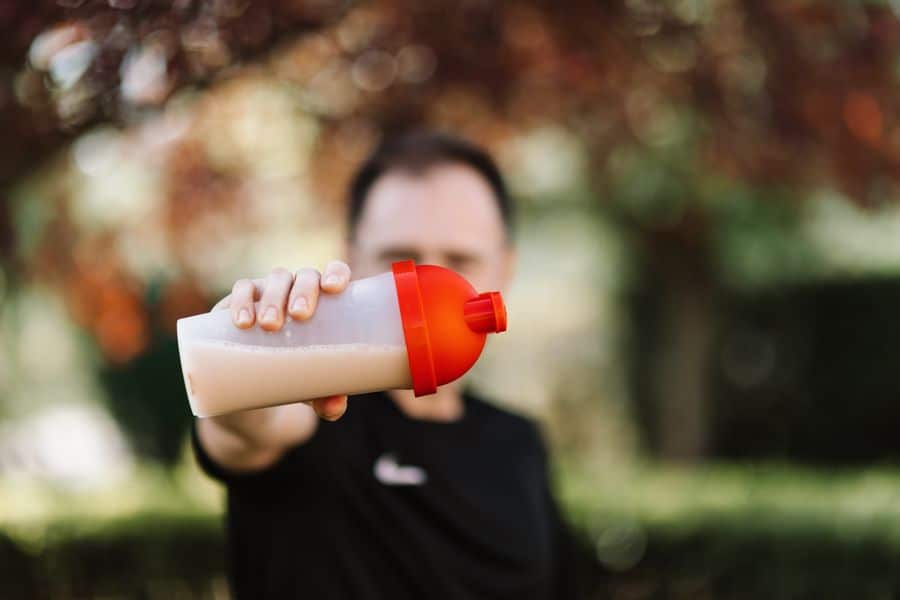 Batido de proteínas para masa muscular