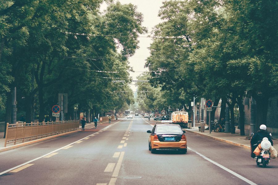 Calles urbanas en Pekín