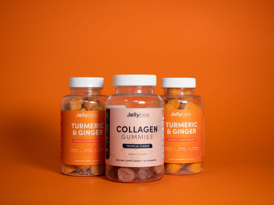 Gominolas de cúrcuma y colágeno suplementos