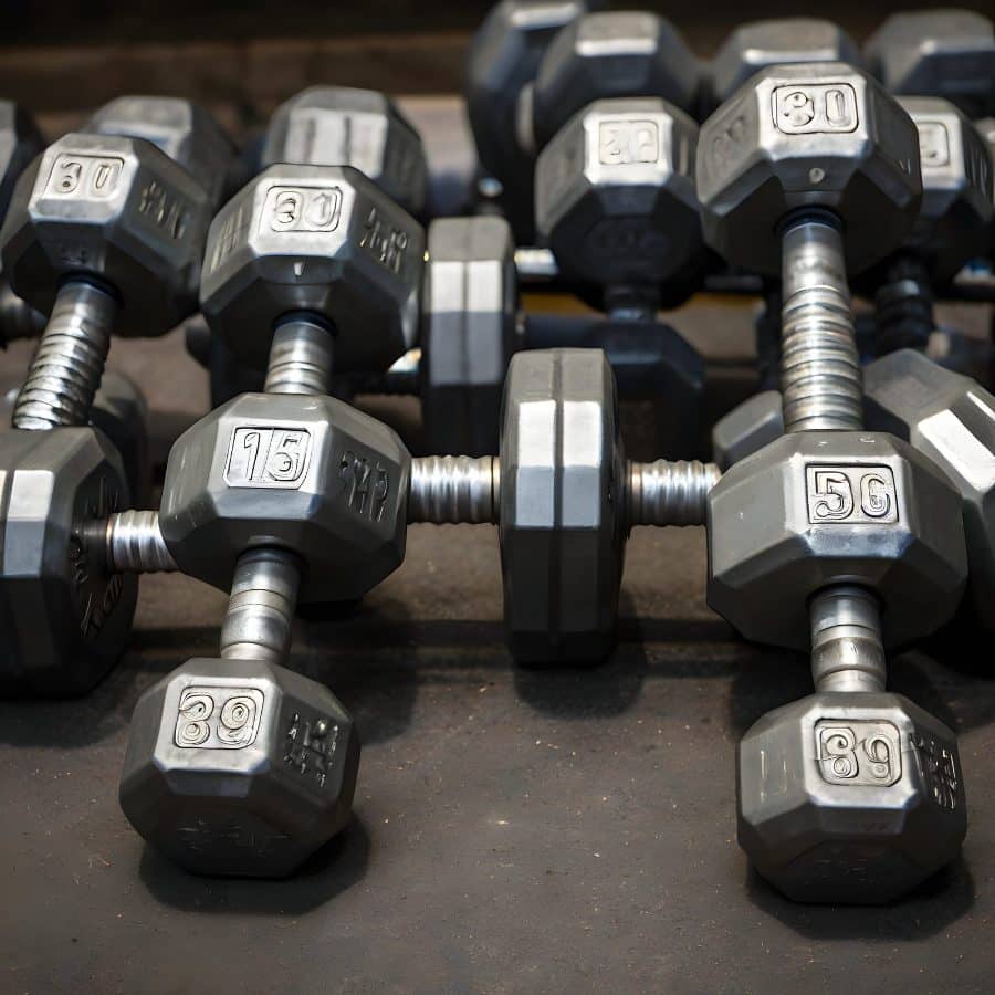 ¿Qué rango de peso necesitas en mancuernas para entrenar en casa?